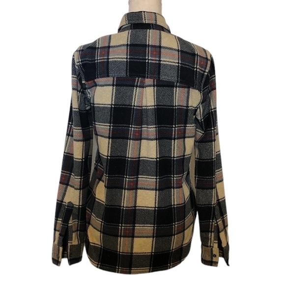 O'NEILL Shacket Women's Size Small Blue Red Plaid Multicolor Long Sleeve - Picture 2 of 12